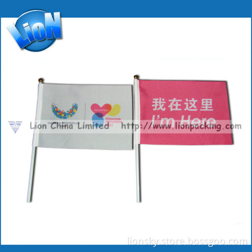 Hand Waving Flag
